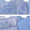 Summer Baby Waterproof Changing Diaper Pad Sleeping Mat,Mat+Pillow Brown