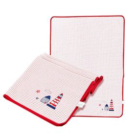 Summer Baby Waterproof Changing Diaper Pad Sleeping Mat,Red 80x60cm