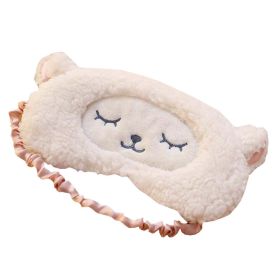 3D Cute Face Adjustable Sleeping Blindfold for Yoga Traveling Sleeping Party,E