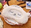 3D Cute Face Adjustable Sleeping Blindfold for Yoga Traveling Sleeping Party,E