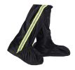 High Tube Rain Boots Cover Thick Wear-Resistant Non-slip Shoe Cover,Black