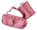 Breathable Cute Men And Women Sleeping Eye Masks, Wine Red Stripes