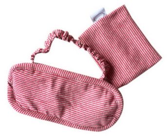 Breathable Cute Men And Women Sleeping Eye Masks, Wine Red Stripes