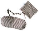Breathable Cute Men And Women Sleeping Eye Masks, Brown Stripes