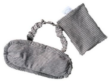Breathable Cute Men And Women Sleeping Eye Masks, Light Brown Stripes