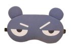Breathable Cute Men And Women Sleeping Eye Masks, Angry Cartoon Rabbit