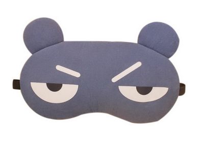 Breathable Cute Men And Women Sleeping Eye Masks, Angry Cartoon Rabbit