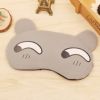 Breathable Cute Men And Women Sleeping Eye Masks, Gray Long Eyes