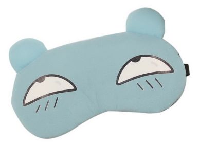 Breathable Cute Men And Women Sleeping Eye Masks, Blue Long Eyes