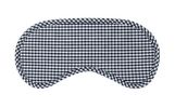 Black White Plaid Style Soft Breathable Cotton Eye Mask For Sleep Camping Travel
