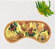 Van Gogh Sunflowers Pattern Breathable Cotton Eye Masks For Sleep Camping Travel