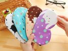 2 Pcs Lovely Summer Cool Breathable Sleeping Light Shading Eye Masks, Purple Cat