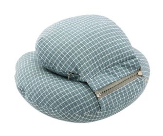 Removable And Washable Plush Double Sleeping Pillow, Dark Green Plaid Pattern