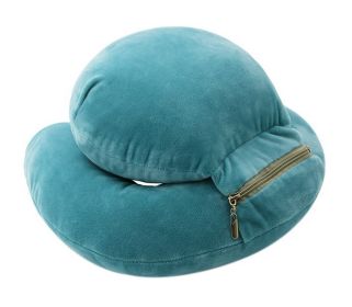 Removable And Washable Plush Double Sleeping Pillow, Dark Blue