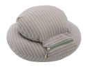 Removable And Washable Plush Double Sleeping Pillow, Grey Stripes