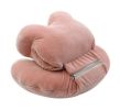 Removable And Washable Plush Double Sleeping Pillow, Pink Bear