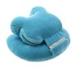 Removable And Washable Plush Double Sleeping Pillow, Blue Bear