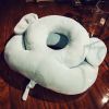 Plush Double Layer Sleeping Pillow Neck Nap Pillow, Cute Cartoon Elephant