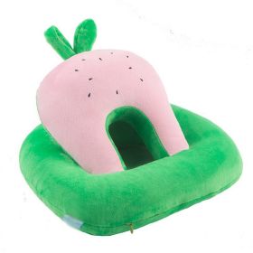 Plush Double Layer Sleeping Pillow Neck Nap Pillow, Watermelon Green