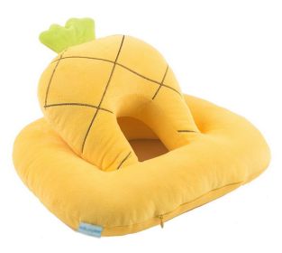 Plush Double Layer Sleeping Pillow Neck Nap Pillow, Pineapple Yellow