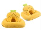 Plush Double Layer Sleeping Pillow Neck Nap Pillow, Pineapple Yellow