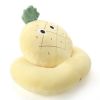 Plush Double Layer Sleeping Pillow Neck Nap Pillow, Light Yellow