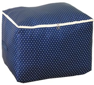 Two Packing Bags Storage Quilt Bags Space Saver Bags Clothing Storage Boxes 60x50x28cm(Navy)