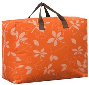 Two Oxford Storage Quilt Bags Space Saver Bags Storage Cases Baggage bags 58x39x23cm (Orange Willow)