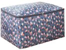 Two Oxford Storage Quilt Bags Space Saver Bags Storage Cases Baggage bags 70x50x30cm (Gardenia)