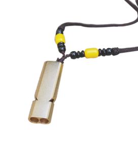 2 PCS Emergency Whistles with Lanyard Double Tubes Outdoor Whistle for Camping Hiking