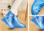 Practical Waterproof Shoe Covers Rain Boots Set Non-slip Shoe Care, Blue