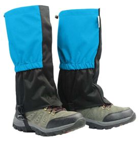 Practical Outdoor Hiking Gaiters Boot Gaiters Leg Gaiters, Blue, 14.57''