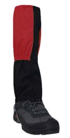 A Pair of Outdoor Hiking Gaiters Boot Gaiters Leg Gaiters, Red, 15.7''