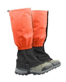 Outdoor Waterproof Hiking Gaiters Snow Boot Gaiters Leg Gaiters, Orange, 17.7''