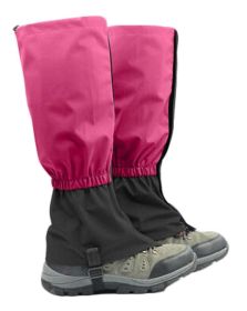 Outdoor Waterproof Hiking Gaiters Snow Boot Gaiters Leg Gaiters, Rosered, 17.7''