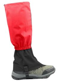 Outdoor Thickening Hiking Gaiters Snow Boot Gaiters Leg Gaiters, Red, 17.7''