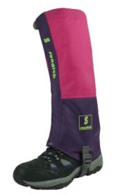 Durable Outdoor Hiking Gaiters Snow Boot Gaiters Leg Gaiters, RoseRed, 16.9''