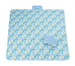 Outdoor Picnic Mats Waterproof Lawn Mats Practical Camping Mats, Flower Pattern