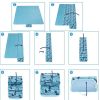 Waterproof Picnic Mat Lawn Beach Mats Portable Camping Mat, Stripe Pattern