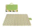 Waterproof Picnic Mat Lawn Beach Mats Portable Camping Mat, Leaf Pattern