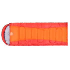 Multi-function Hiking Camping Sleeping Bags Accessories Mats Quilt-Orange Red