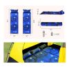Inflatable Sports Camping Hiking Outdoor Single Sleeping Mats With Pillow- Blue