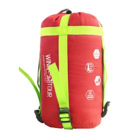 Spring Autumn Sports Camping Hiking Outdoor Single Sleeping Bags-Watermelon Red