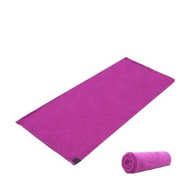 Warm Fleece Travel And Camping Sheet Sleeping Bag Sleep Sack (Purple)