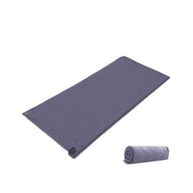 Warm Fleece Travel And Camping Sheet Sleeping Bag Sleep Sack (Dark gray)