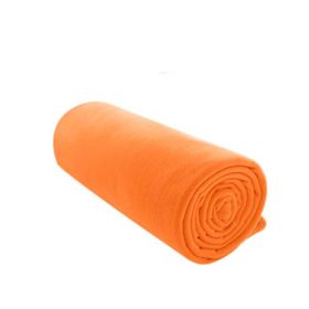 Warm Fleece Travel And Camping Sheet Sleeping Bag Sleep Sack (Orange)