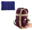 Portable Outdoor Sleeping Bag for Camping + Inflatable Pillow, Wine