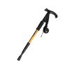 Outdoor Ultralight Hiking Walking Stick Adjustable T-shaped Trekking Poles ,Gold