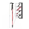 Outdoor Ultralight Hiking Walking Stick Adjustable T-shaped Trekking Poles ,Gold