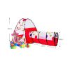 Kids Play Tents Indoor/Outdoor Play Tent with Tunnel (Under 3 Years Old,Red/Dot)
